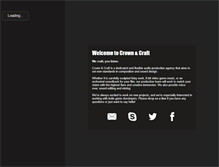Tablet Screenshot of crownandcraft.com